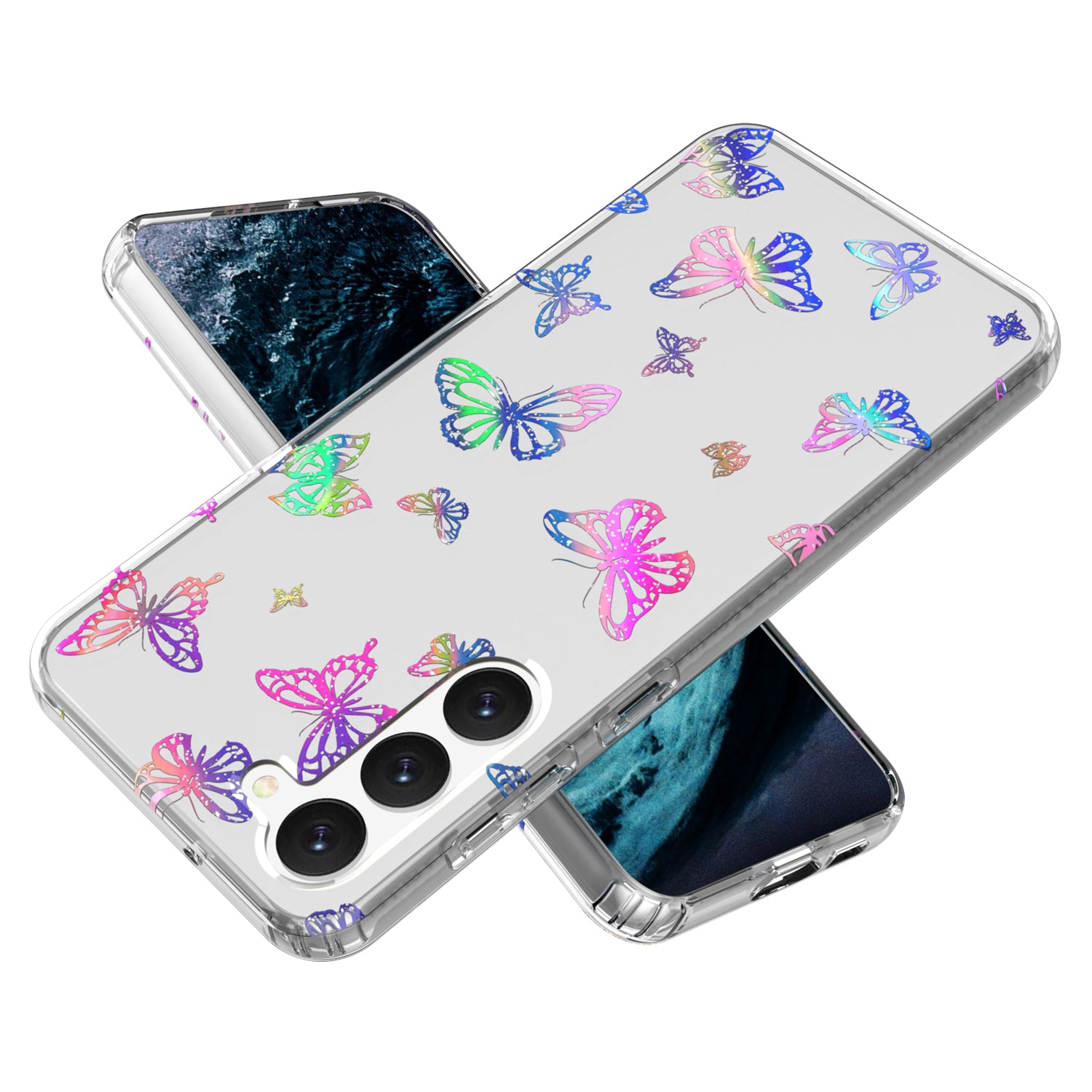 For Samsung Galaxy S23 GW18 PC TPU Thickened Protection Phone Case Shiny Laser Pattern Mobile Phone Cover For Samsung Galaxy S23 GW18 PC TPU Thickened Protection Phone Case Shiny Laser Pattern Mobile Phone Cover